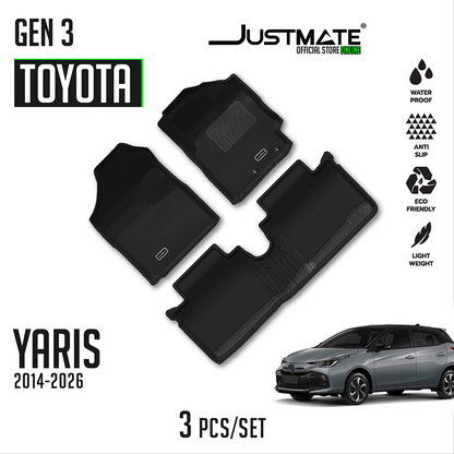 พรมปูพื้นรถยนต์ TOYOTA YARIS  [ YEARS. 2014 - 2026 ]