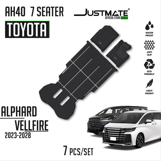 พรมปูพื้นรถยนต์ TOYOTA ALPHARD / VELLFIRE AH40  [ YEARS. 2023 - 2028 ] FULL SET 7 SEATER