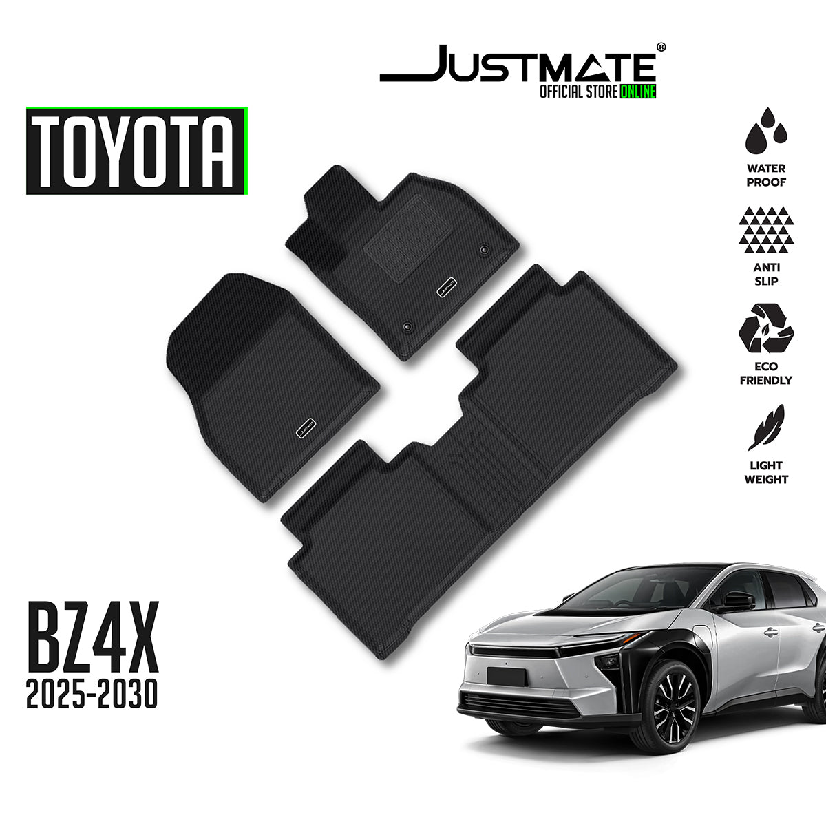 พรมปูพื้นรถยนต์ TOYOTA BZ4X [ YEARS.2025 - 2030 ]