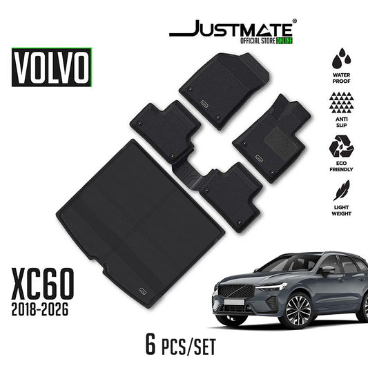 พรมปูพื้นรถยนต์ VOLVO XC60 [2018 - 2026] น้ำมัน และ HEV FULL SET