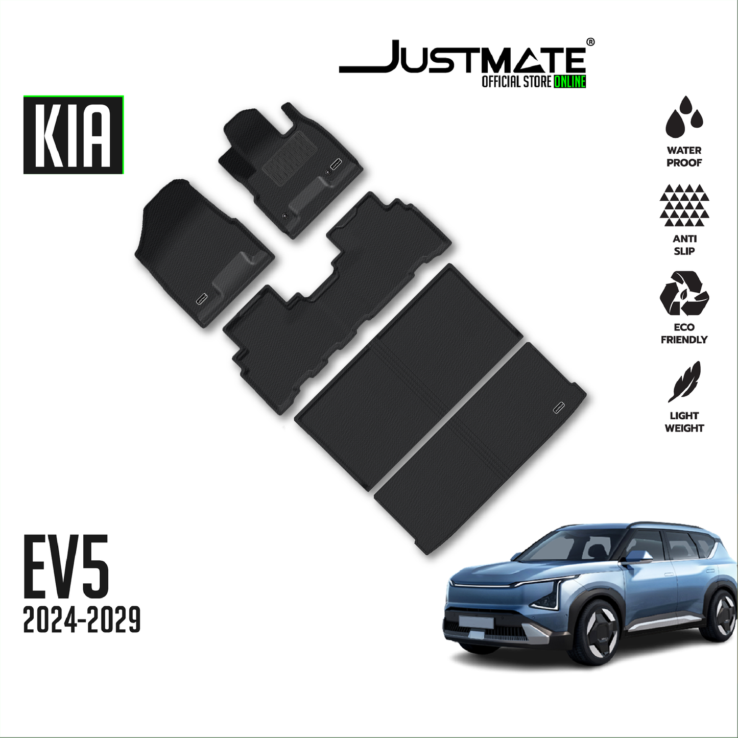 พรมปูพื้นรถยนต์ Justmate KIA EV5 03