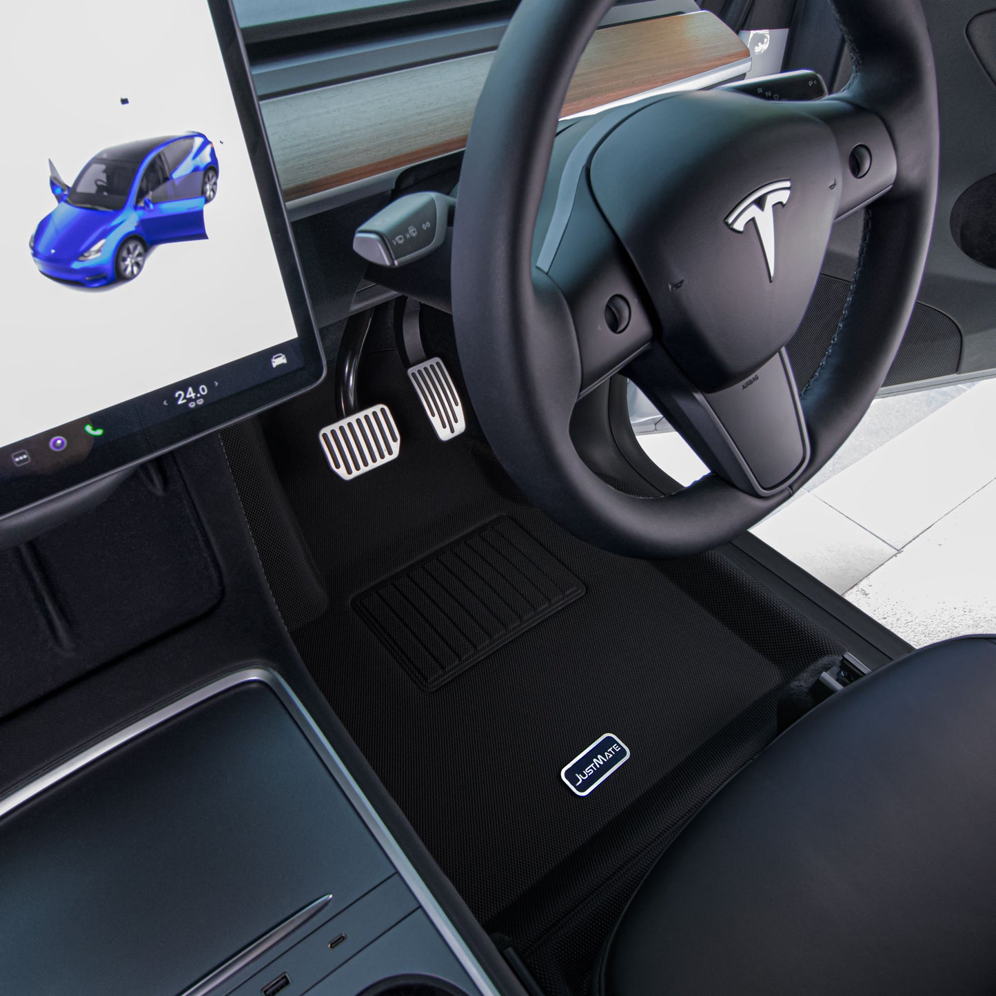 พรมปูพื้นรถยนต์ Justmate TESLA MODEL Y 02