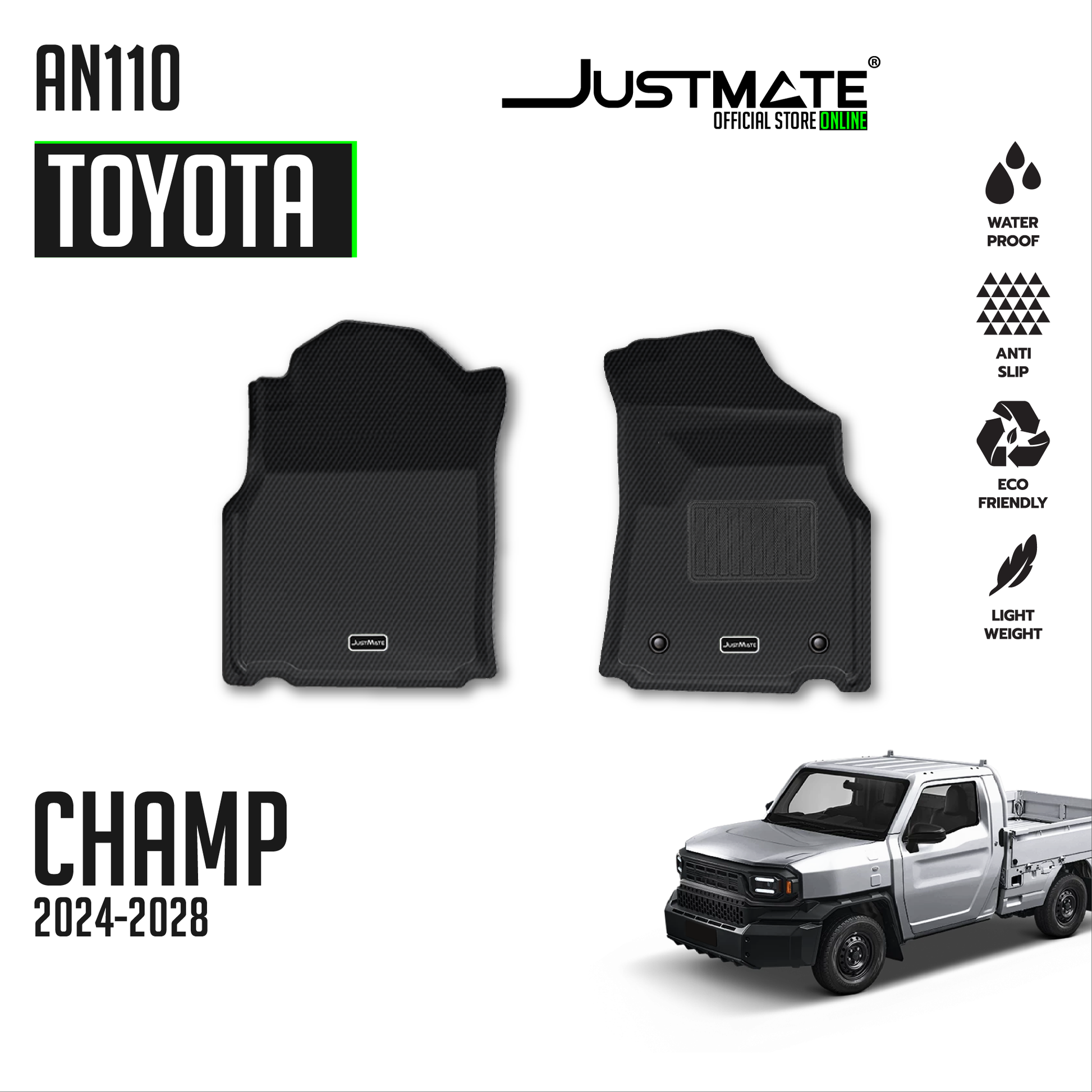 พรมปูพื้นรถยนต์ Justmate TOYOTA CHAMP 01