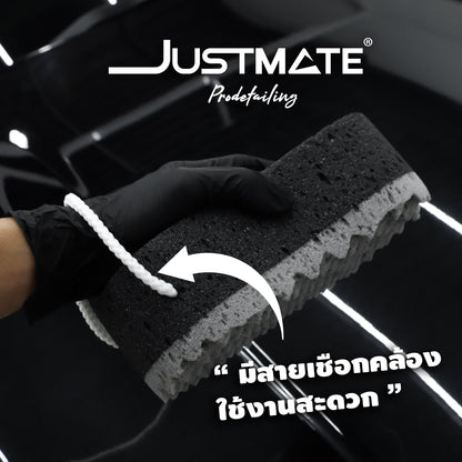 [JUSTMATE PRO DETAILING] ฟองน้ำทำความสะอาดรถยนต์แบบสองชั้น ฟองน้ำล้างรถ Prowash Sponge Black