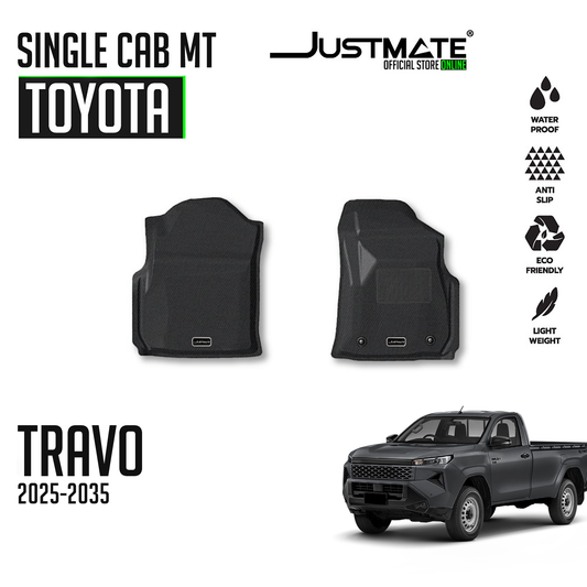 พรมปูพื้นรถยนต์ TOYOTA HILUX TRAVO SINGLE CAB MT [ YEARS. 2025 - 2035 ]