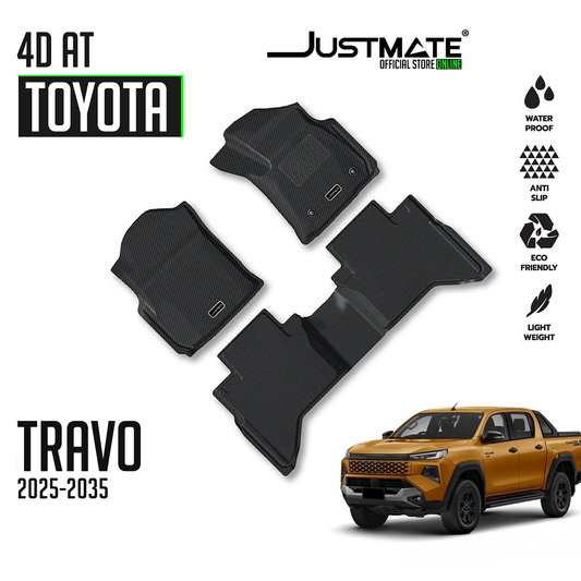 พรมปูพื้นรถยนต์ TOYOTA HILUX TRAVO 4D AT [ YEARS. 2025 - 2035 ]