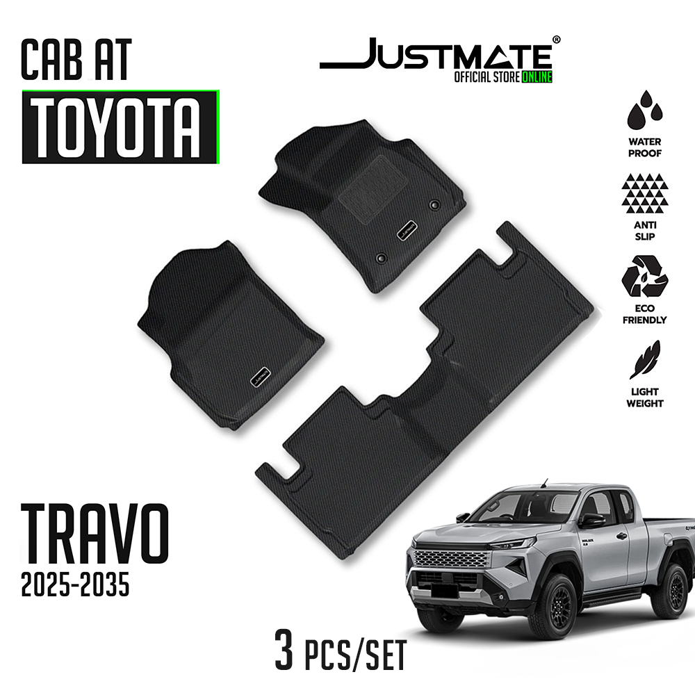 พรมปูพื้นรถยนต์ TOYOTA HILUX TRAVO CAB AT [ YEARS. 2025 - 2035 ]