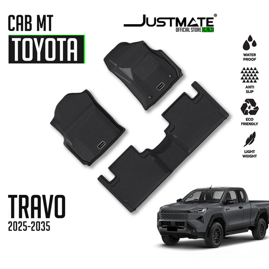 พรมปูพื้นรถยนต์ TOYOTA HILUX TRAVO CAB MT [ YEARS. 2025 - 2035 ]