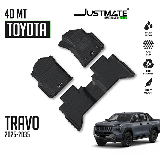 พรมปูพื้นรถยนต์ TOYOTA HILUX TRAVO 4D MT [ YEARS. 2025 - 2035 ]