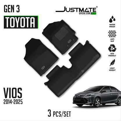 พรมปูพื้นรถยนต์ TOYOTA VIOS  [ YEARS. 2014 - 2025 ]