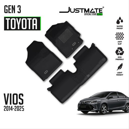 พรมปูพื้นรถยนต์ TOYOTA VIOS  [ YEARS. 2014 - 2025 ]