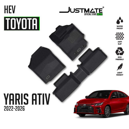 พรมปูพื้นรถยนต์ TOYOTA YARIS ATIV [ YEARS. 2022 - 2027 ] HYBRID (HEV)