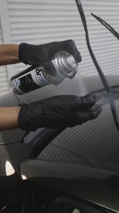 [JUSTMATE PRO DETAILING] สเปรย์เคลือบเงาพลาสติกดำ เครื่องหนัง และยางดำ SILICONE PROTECT & TIRECOAT