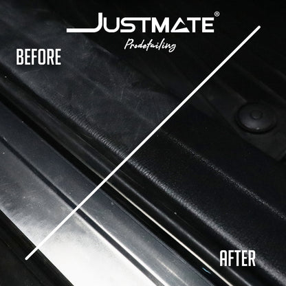 [JUSTMATE PRO DETAILING] สเปรย์เคลือบเงาพลาสติกดำ เครื่องหนัง และยางดำ SILICONE PROTECT & TIRECOAT
